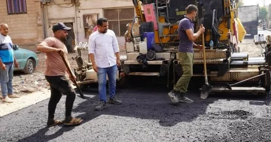 رصف شارع مسجد عوارة بطنطا