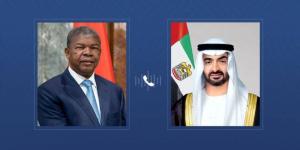 محمد بن زايد ورئيس أنغولا يبحثان هاتفياً علاقات التعاون