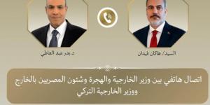 في اتصال هاتفى ..  وزير الخارجية يستعرض مع نظيره التركي الأوضاع في الشرق الأوسط
