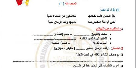 مراجعات نهائية.. أسئلة تقييم الاسبوع الـ 13 في اللغة العربية الصف الخامس الابتدائي