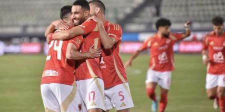 ثنائية بيضاء للأهلي في الشوط الأول أمام حرس الحدود بدوري NILE