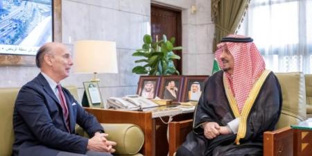 أمير الرياض يستقبل سفير مملكة إسبانيا المعين حديثًا لدى المملكة