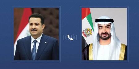 محمد بن زايد يبحث هاتفياً العلاقات مع رئيس وزراء العراق