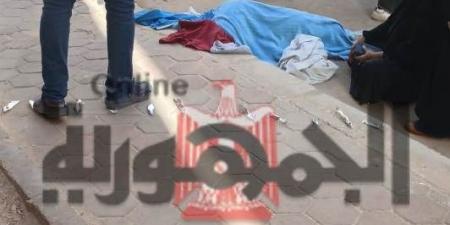 سيدة العبور سقطت من الدور السادس..  والأهالي: الزوج ألقاها من الشرفة فوقعت جثة هامدة.. صور
