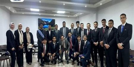 طلاب جامعة الريادة يشاركون في ملتقي الاتحادات الطلابية بمعهد اعداد القادة