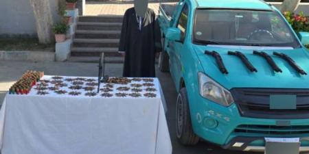 ضبط عنصر جنائي خطر يتاجر في السلاح بني سويف