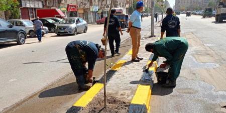 محافظة الجيزة تشن حملات نظافة وتجريد بمنطقة العروبة في حي الطالبية