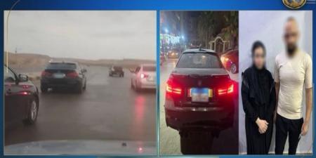 ملابسات فيديو لمشاجرة بين سائق ملاكى وسيدة داخل سيارة بالجيزة 