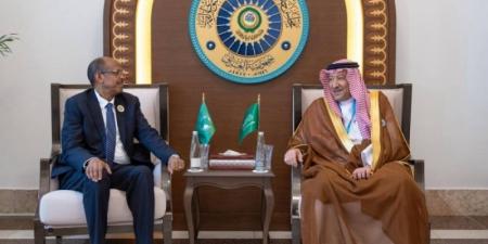 الخريجي ورئيس مفوضية الاتحاد الأفريقي يبحثان سبل تعزيز العلاقات