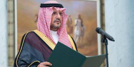 الأمراء يؤدُّون القَسَم بعد تعيينهم في مناصبهم الجديدة
