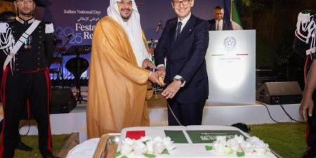 نائب أمير الرياض يُشرّف حفل سفارة إيطاليا بمناسبة ذكرى اليوم الوطني