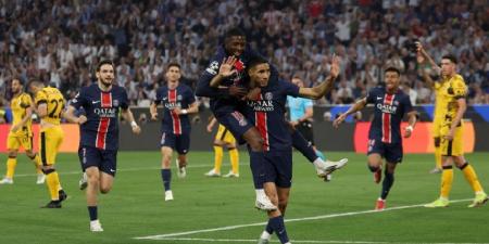 نهائي دوري الابطال الاوروبي.. البي اس جي يجتاح انتر ميلان بخماسية ويتوج باللقب