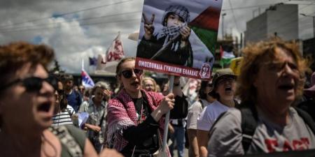 تظاهرات حاشدة في مدن أوروبية تتضامن مع غزة