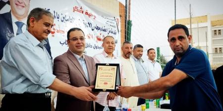 افتتاح ملعب مركز شباب قرية كوم ابو خلاد بناصر بنى سويف