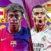 انتهاء الشوط الأول بفوز برشلونة على ريال مدريد 4-2