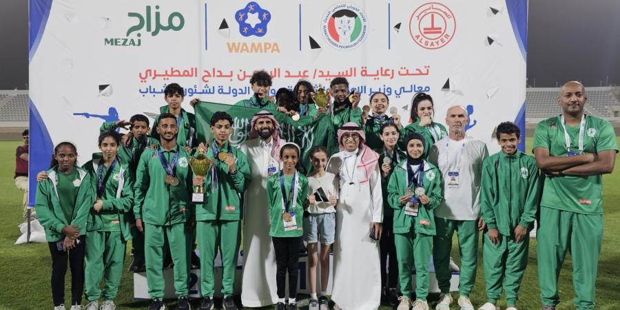 المنتخب السعودي يختتم كأس غرب آسيا لليزر رن ب12 ميدالية