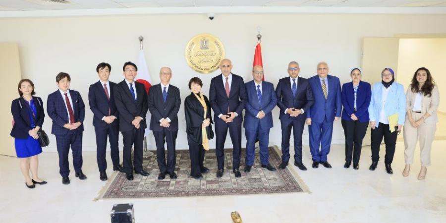المدرسة المصرية اليابانية بحدائق أكتوبر تستقبل وزيري التعليم بمصر واليابان