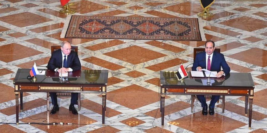 التلفزيون المصرى: الرئيس السيسي سيعقد اليوم مباحثات مع نظيره الروسي بوتين