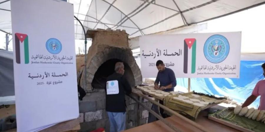 الهيئة الخيرية الأردنية تفتتح مخبزًا يوميًا في جنوب غزة  ..  فيديو