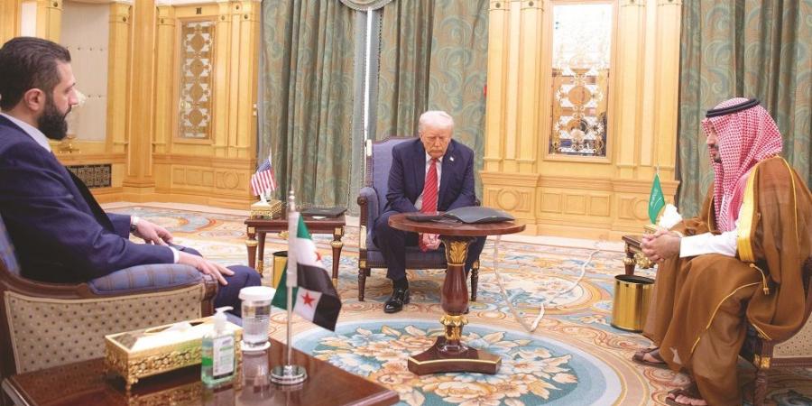 ولي العهد وترمب والشرع يعقدون لقاءً حول مستقبل الأوضاع في سورية