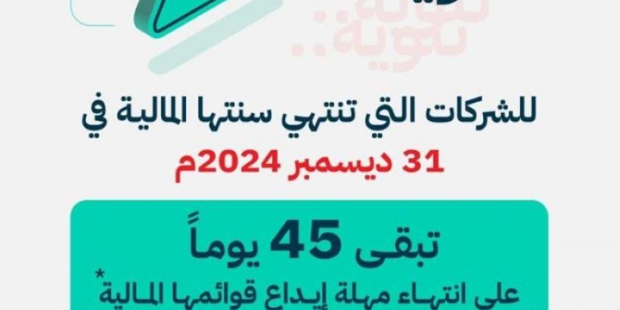 التجارة تطالب الشركات بقوائمها المالية عن 2024م