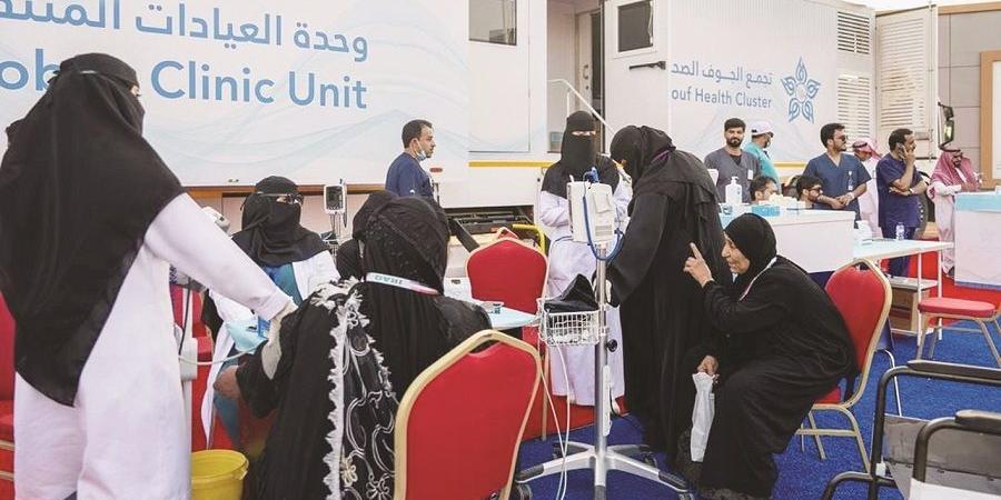 عيادات متنقلة لخدمة ضيوف الرحمن بالجوف
