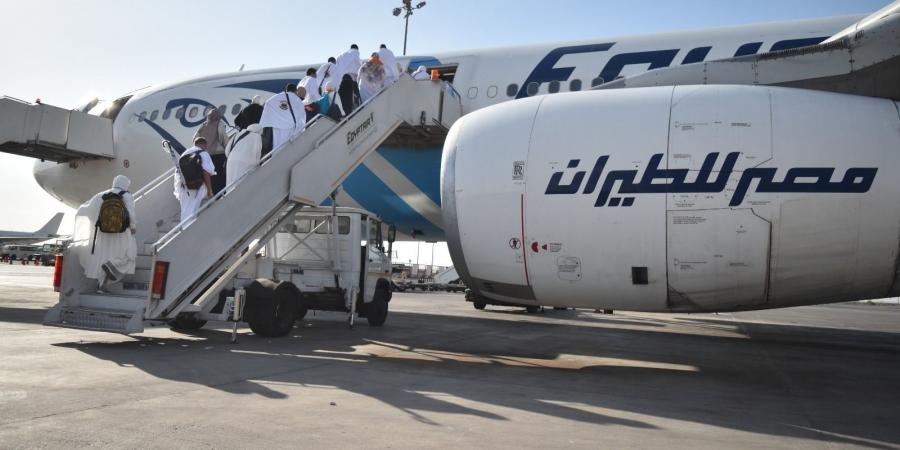 «21 رحلة».. مصر للطيران تختتم جسرها الجوي لنقل الحجاج غدًا