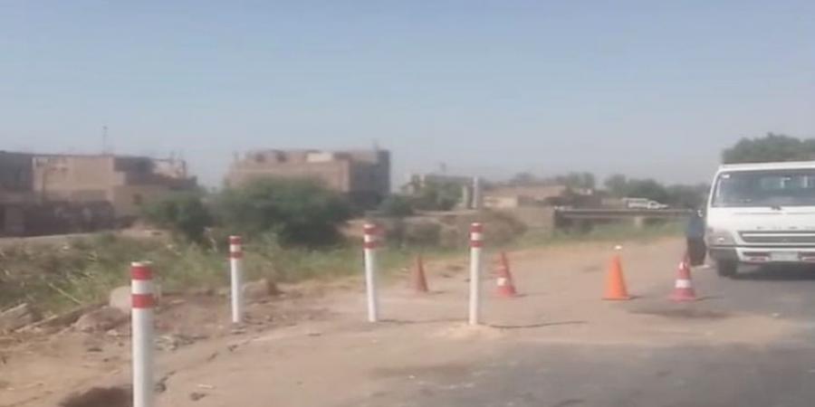 انفصال جزئي بطبان ترابي بطريق إدفو – الأقصر الزراعي الغربي