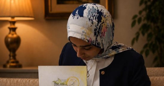 "سامية".. حكاية موهبة فنية طورتها بالدراسة وتعليم الأطفال الفن التشكيلي.. صور