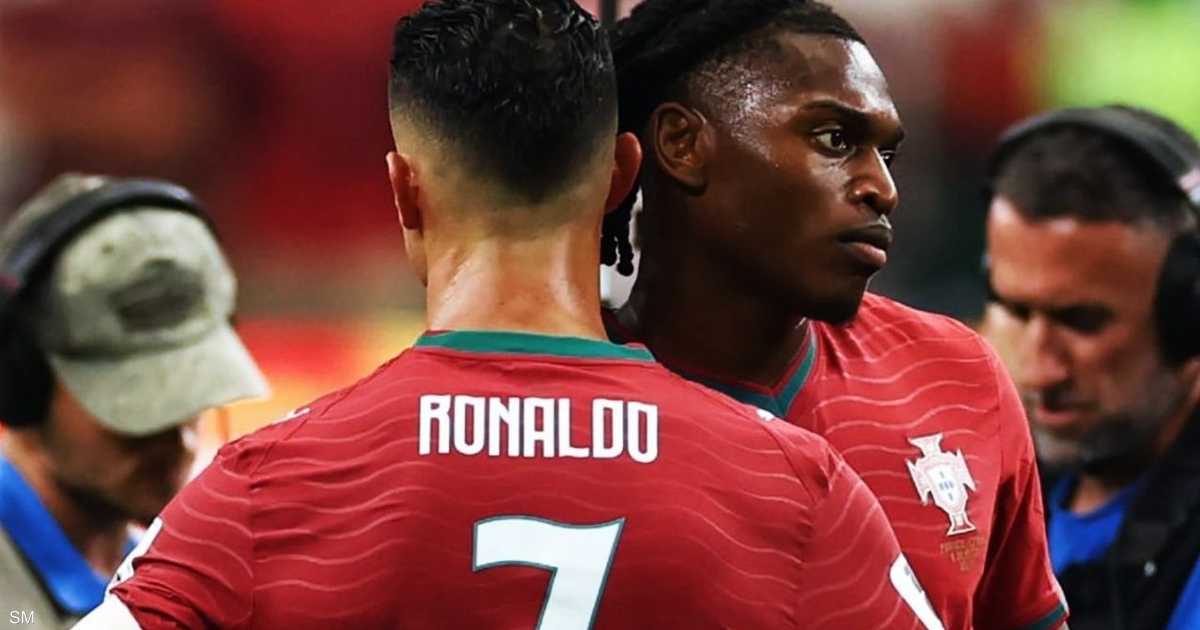منتخب البرتغال بعد فوزه على الدنمارك